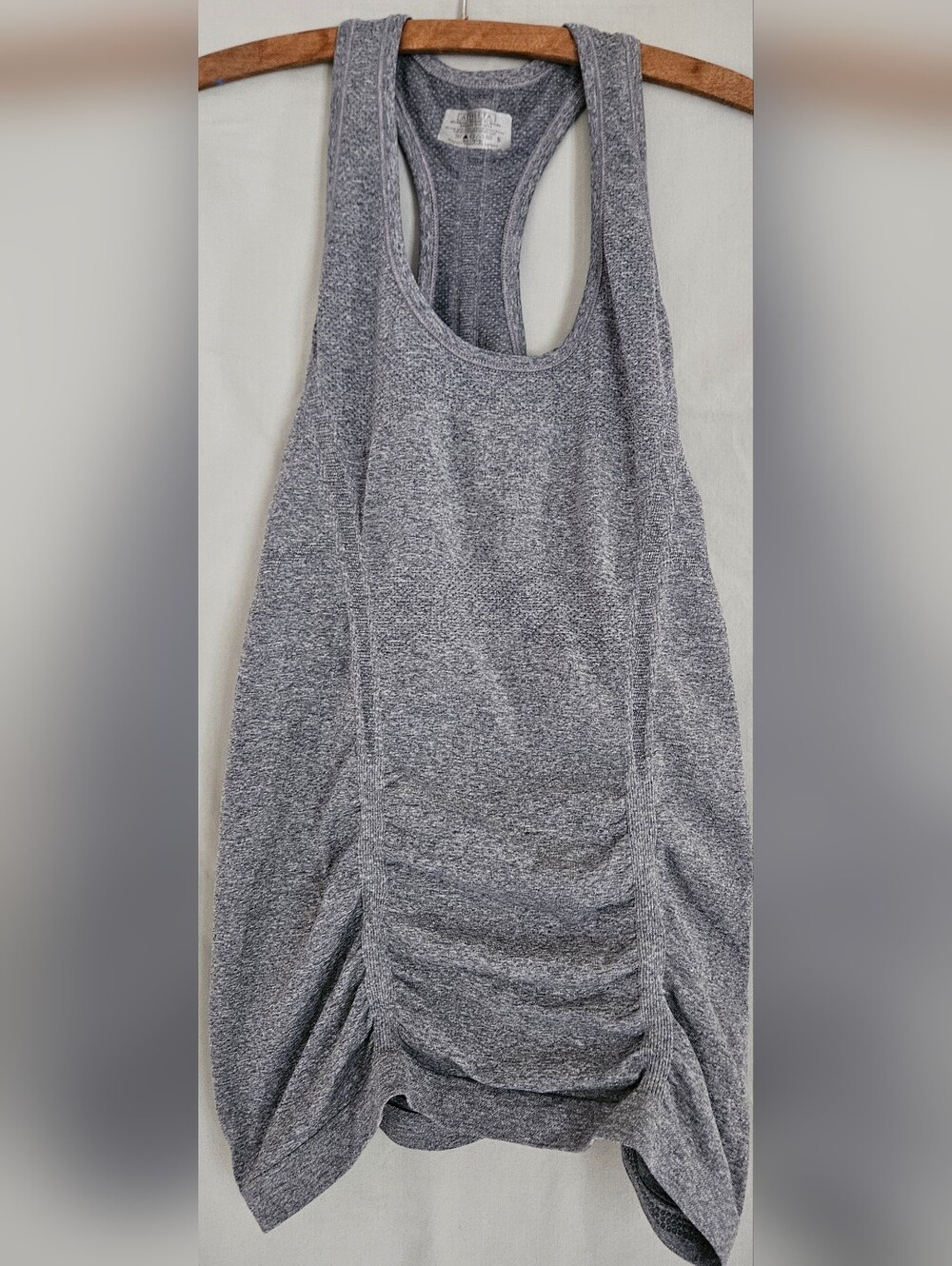 Athleta Gray Racerback Ruched Tank Top - Women